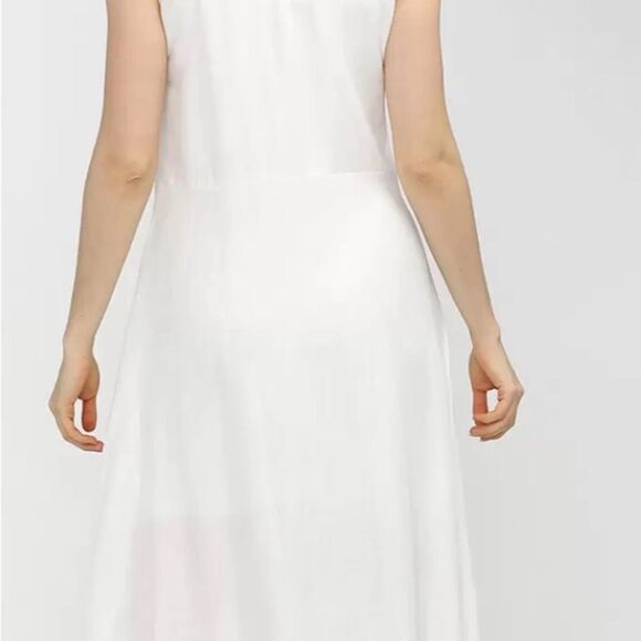 NWT VISHUDH Rayon white maxi dress with floral print red ,green & navy blue SZXL - Picture 3 of 14